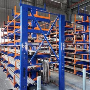 Manual Telescopic Cantilever Racking for Long-Tube Steel Pipe Storage