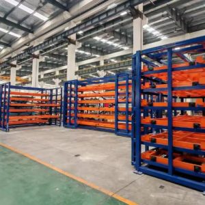 Heavy Duty Roll Out Sheet Metal Rack with Full Extension Drawers for Warehouse Storage