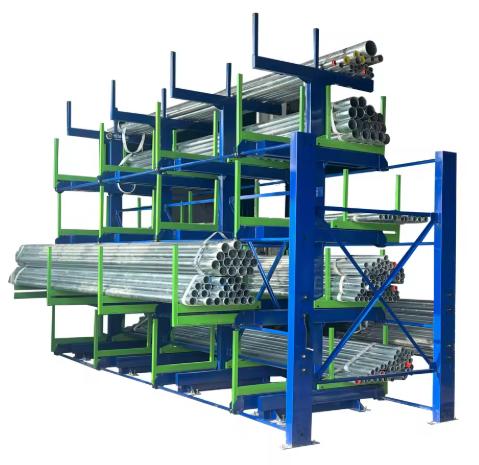 Warehouse Cantilever Racking for Rebar Storage – Heavy Duty & Space-Saving Solution
