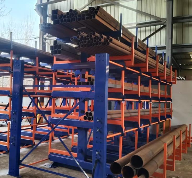 Warehouse Cantilever Racking for Rebar Storage – Heavy Duty & Space-Saving Solution