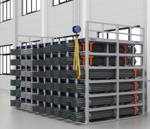 Fully Automatic Warehouse Storage System Integrated with Gantry Loading ...