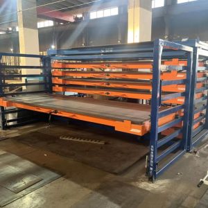 High Density Sheet Metal Rack System for Heavy Duty Warehouse Storage | 8-Layer Drawer Type