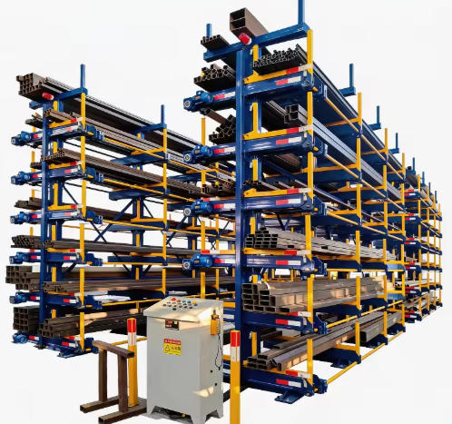Pipe Telescopic Cantilever Shelf | Herochu Multi-Layer Long Material Shelving System
