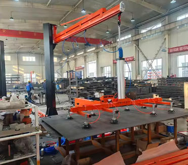 Pneumatic Cantilever Loading Manipulator for CNC Feeding and Sheet Handling