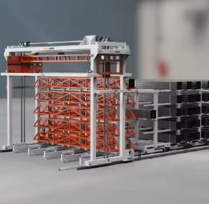 Herochu Automatic Storage Solutions for Metal Pipe: Density That Eliminates Aisles