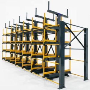 Industrial Crank-Out Pipe Racks for Heavy Steel Pipe Storage