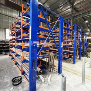 Crank Type Pipe Rack with Adjustable Cantilever Arms – Herochu Heavy Duty Pipe Storage Rack