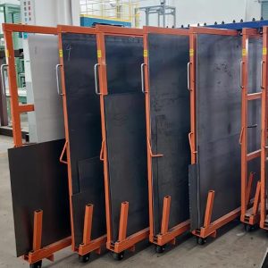 Vertical Sheet Storage Rack with Roll-Out Shelves | Herochu Roll Out Vertical Sheet Rack