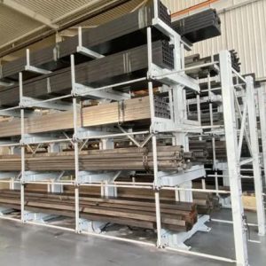 Expandable Cantilever Racking for Long Materials and Profile Storage