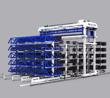 Heavy Duty Smart Warehouse for Profiles: Herochu 500-Tonne High-Density Storage