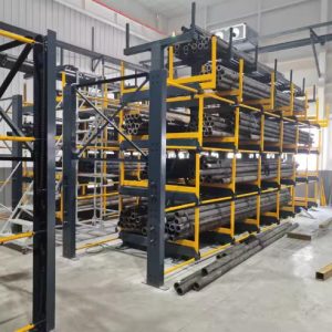 Warehouse Storage Electric Telescopic Cantilever Rack for Pipe Storage: Speed and Safety Combined