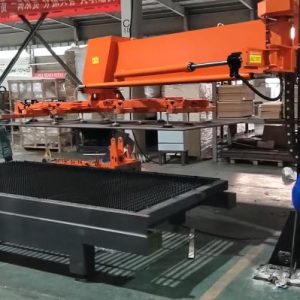 Laser Cutting Machine Loading and Heavy Duty Pallet Rack Storage