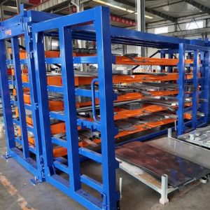 Industrial Metal Rack with Pull-out Drawers for Heavy Sheet Metal Storage
