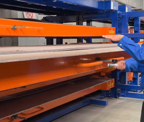 8 Levels Racking for Plastic Sheets – High-Density Storage with Scratch Protection