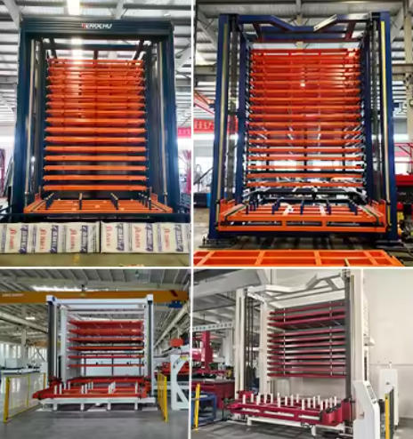 Heavy Duty Intelligent Warehouse Rack for Laser Cutting Machine Sheet Storage – 1800kg Capacity, Robotic Handling