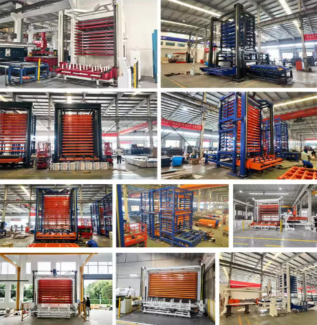 ASRS Intelligent Vertical Rack for Laser Cutting Steel Plate Warehouse Automation