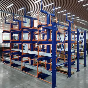 Heavy-Duty Cantilever Roll Out Racking for Long Material Storage