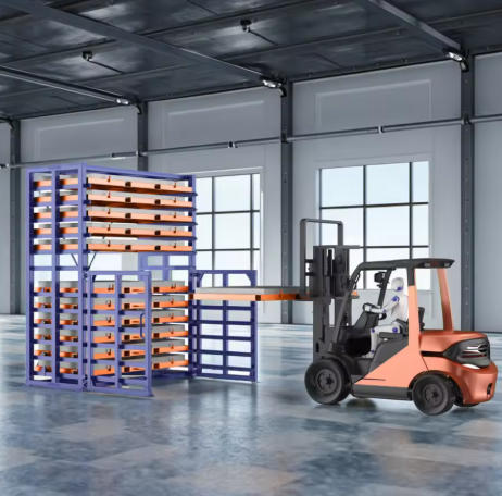 Heavy Duty Forklift Sheet Rack – Herochu 6-Ton Capacity for Industrial Storage