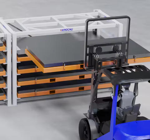 Pallet Rack for Sheets – Herochu Heavy Duty Forklift-Operated Vertical Storage