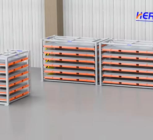 Forklift-Accessible Sheet Storage Rack – Herochu Vertical System for 2–6 Ton Loads