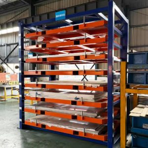 Heavy-Duty Plate Storage Racks – 8-Ton Capacity per Layer for Steel Warehouses