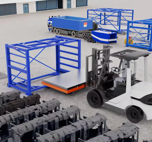 Forklift-Compatible Industrial Storage System for High-Efficiency Warehouse Operations - Image 2