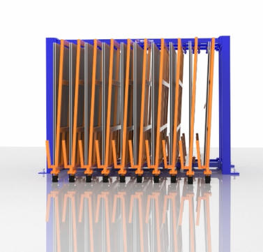 Vertical Steel Plate Remnant Rack: A Space-Saving Storage Solution for Metal Shops
