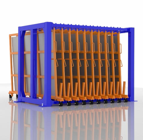 Vertical Steel Plate Remnant Rack: A Space-Saving Storage Solution for Metal Shops