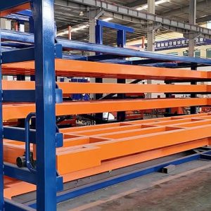 Heavy Duty Horizontal Roll Out Sheet Metal Storage Rack for Laser Cutting Efficiency