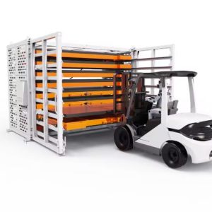 Drawer-Type Forklift Metal Shelf – Efficient Plate Storage for Laser Cutting and Steel Warehouses