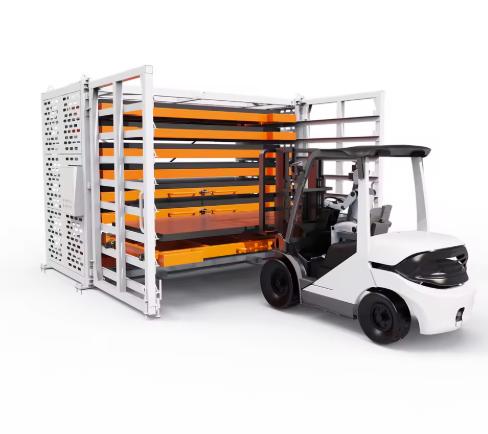 Drawer-Type Forklift Metal Shelf – Efficient Plate Storage for Laser Cutting and Steel Warehouses