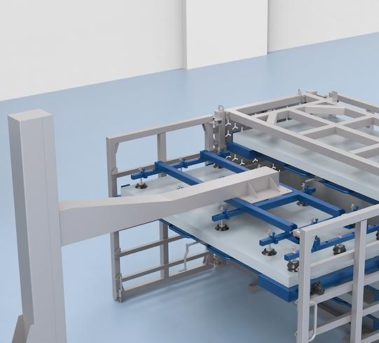 Laser Cutting Machine Loading and Heavy Duty Pallet Rack Storage