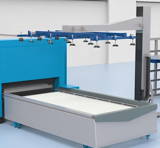 Laser Cutting Machine Loading and Heavy Duty Pallet Rack Storage