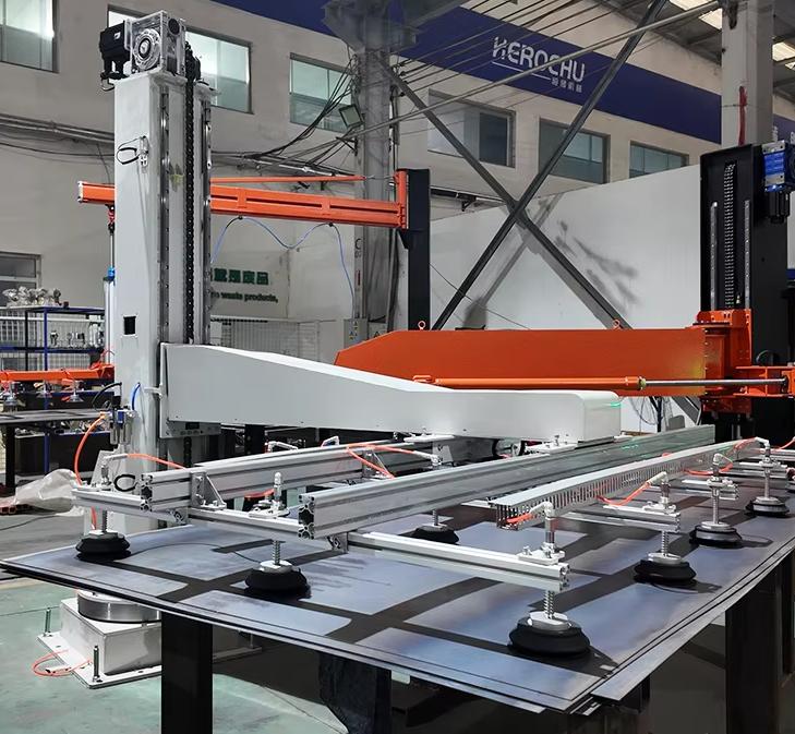 Automatic Sheet Material Handling Equipment – Herochu 3‑Axis Robot for Metal, Wood & Plastic