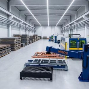 Sheet Metal Handling Manipulator | Herochu Servo Swing Arm for Laser Cutting Lines