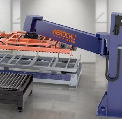 Sheet Metal Handling Manipulator | Herochu Servo Swing Arm for Laser Cutting Lines