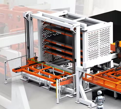 Automated Material Storage Systems for Smart Sheet Metal Processing – Herochu Single-Tower Solution