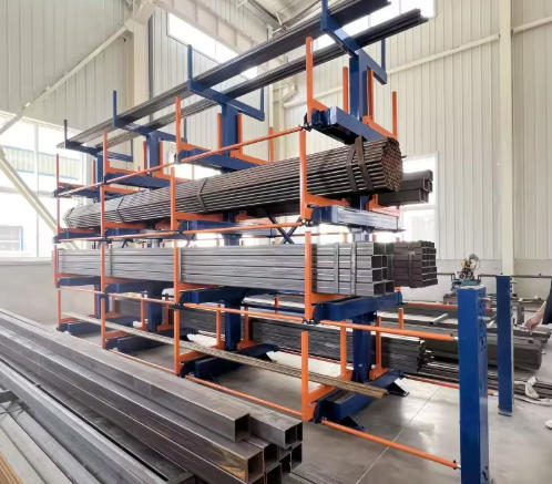 Safe Material Storage Unit for Industrial Pipe Warehouse