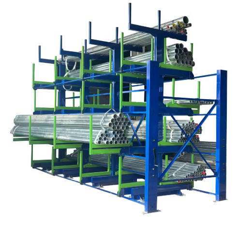 Safe Material Storage Unit for Industrial Pipe Warehouse