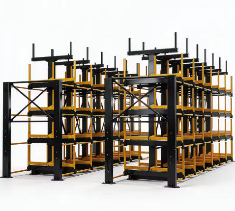 Safe Material Storage Unit for Industrial Pipe Warehouse