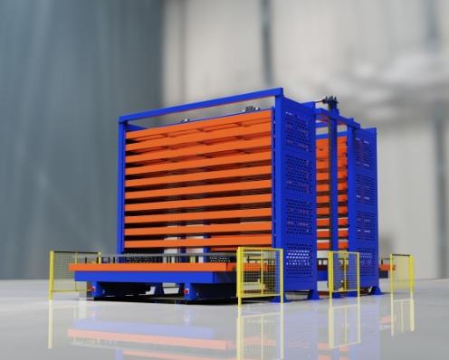 Automated Vertical Sheet Metal Storage Warehouse
