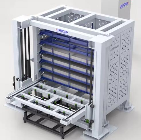 Automated Material Storage Systems for Smart Sheet Metal Processing – Herochu Single-Tower Solution