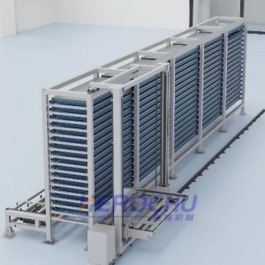 Smart Sheet Material Store Featuring Single-Row Multiple Towers