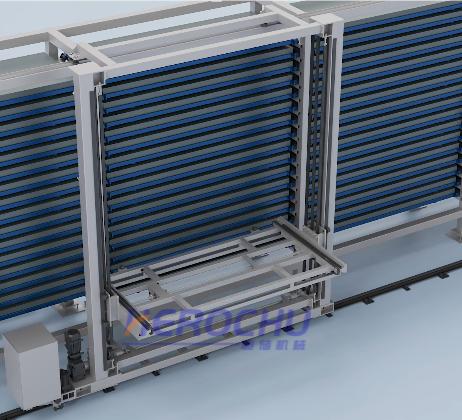 Smart Sheet Material Store Featuring Single-Row Multiple Towers