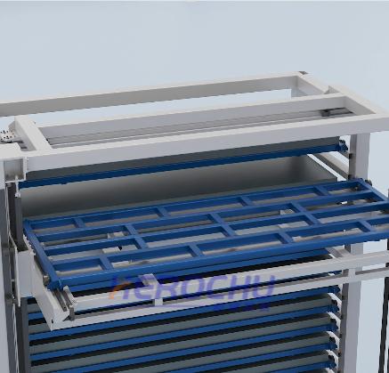 Smart Sheet Material Store Featuring Single-Row Multiple Towers