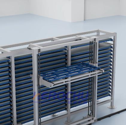 Smart Sheet Material Store Featuring Single-Row Multiple Towers