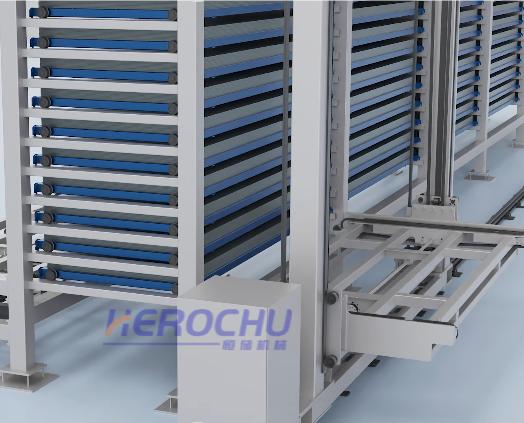 Single-Row Multi-Tower Automated Storage System for Sheet Materials