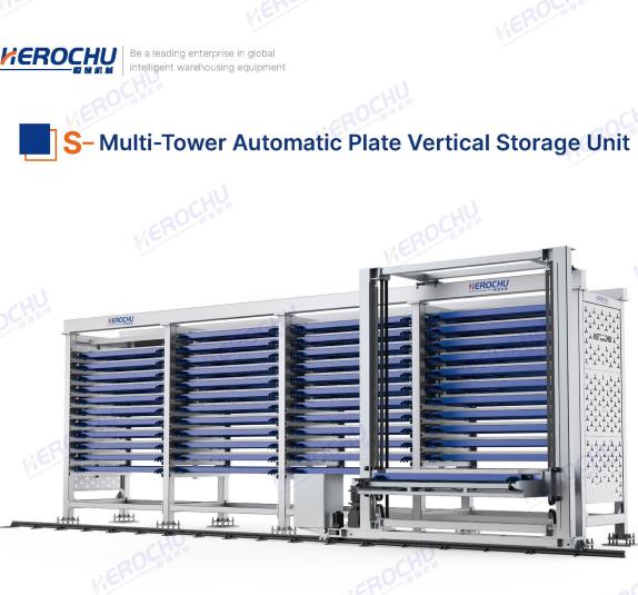 Single-Row Multi-Tower Automated Storage System for Sheet Materials