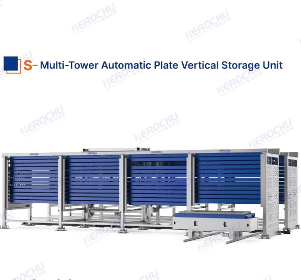 Single-Row Multi-Tower Automated Storage System for Sheet Materials