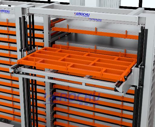 Multi-tower single-row intelligent three-dimensional sheet material storage